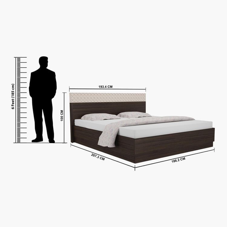 Spectra Adelio King Size Bed with Hydraulic Storage - 186 x 207 Cm