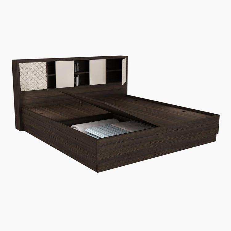 Spectra Alpha King Size Bed with Box Storage - 193 x 218 cm