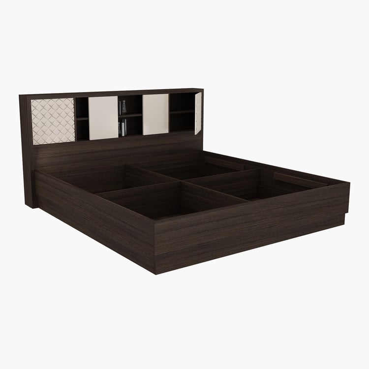 Spectra Alpha King Size Bed with Box Storage - 193 x 218 cm