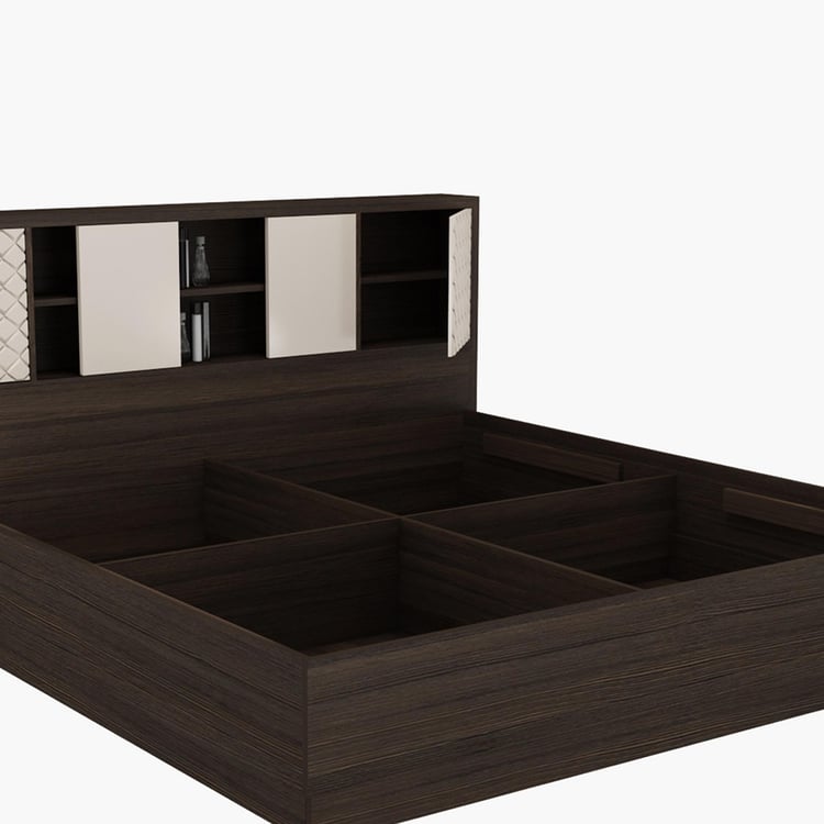 Spectra Alpha King Size Bed with Box Storage - 193 x 218 cm