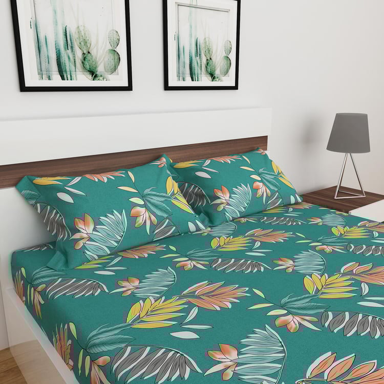 Corsica Elegant Microfibre Printed 3Pcs Queen Bedsheet Set