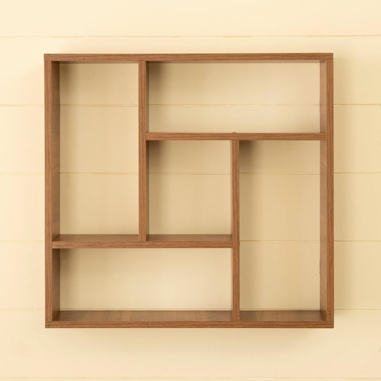 Helios Medley Wall Shelf - Brown