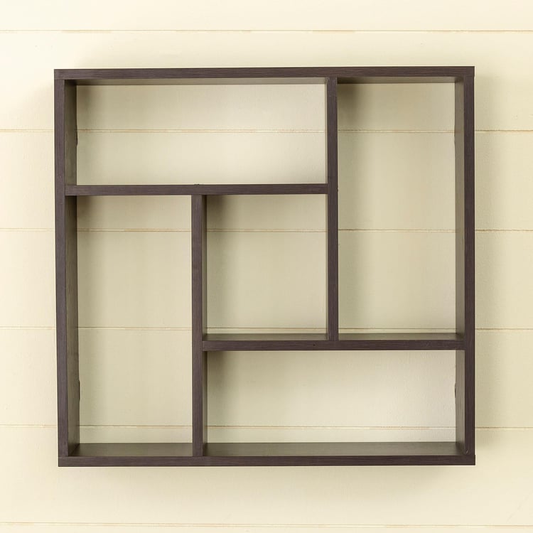 Helios Medley Wall Shelf - Brown