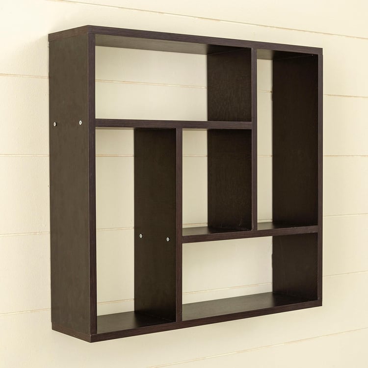 Helios Medley Wall Shelf - Brown