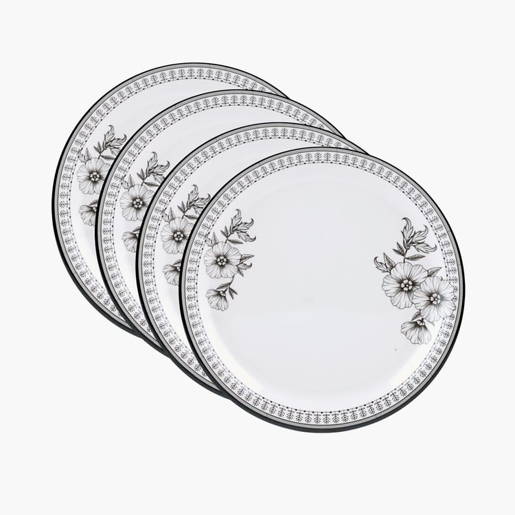 Corsica Set of 4 Melamine Printed Dinner Plates - 27.5cm