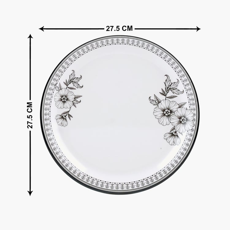 Corsica Set of 4 Melamine Printed Dinner Plates - 27.5cm
