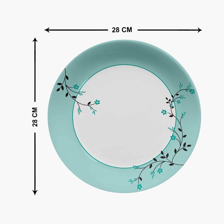 Corsica Set of 4 Melamine Printed Dinner Plates - 28cm