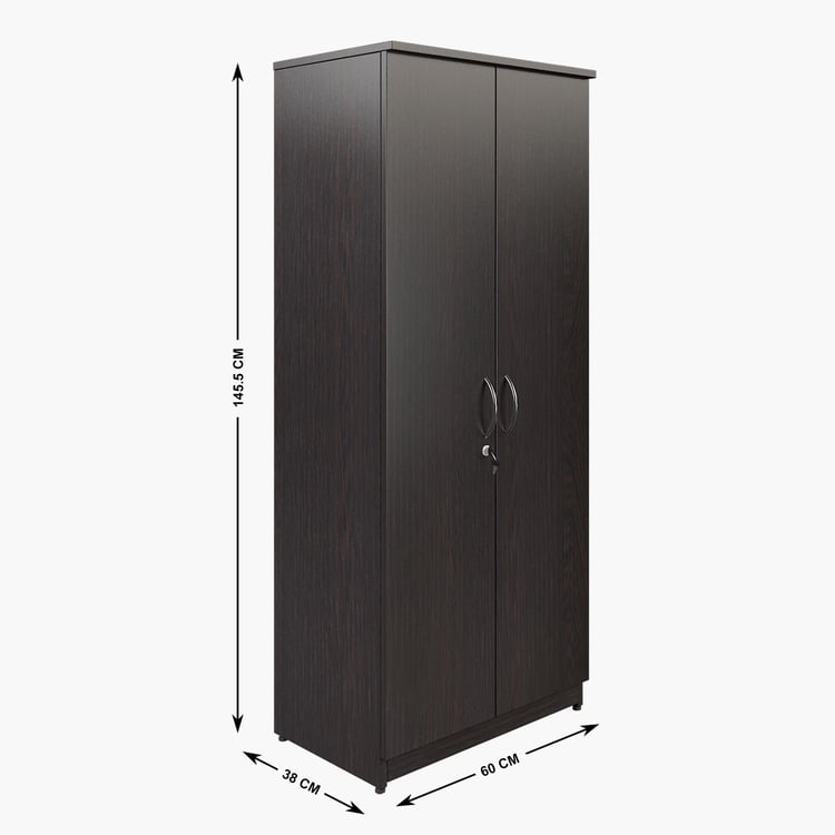 Helios Taylor 2-Door Wardrobe - Brown