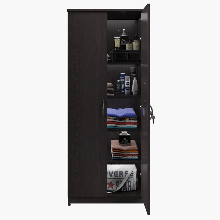 Helios Taylor 2-Door Wardrobe - Brown