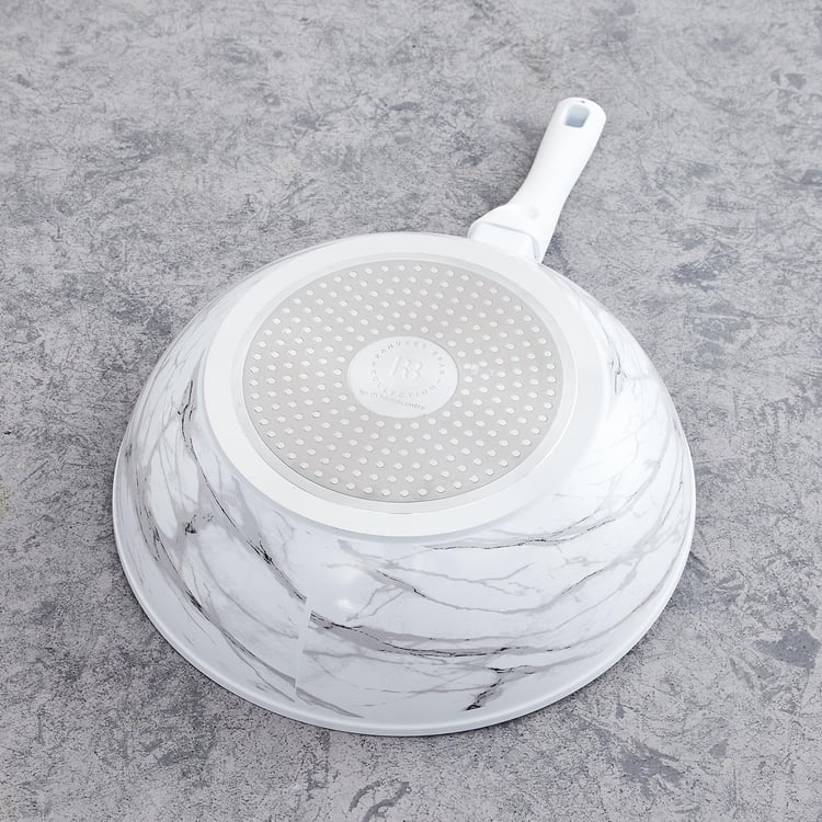 Marshmallow Aluminium Printed Wok - 28cm