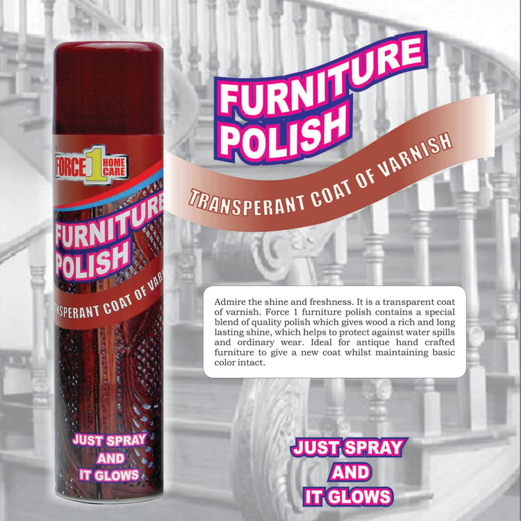 FORCE 1 Home Care Furniture Polish - 500ml