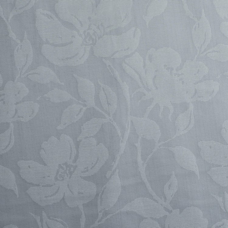 DECO WINDOW Grey Printed Sheer Door Curtain - 132x228cm - Set of 2