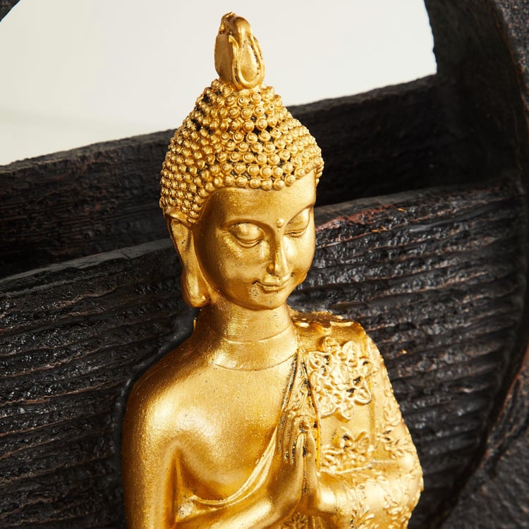 Alpine Polyresin Buddha Fountain - 30x22x39cm