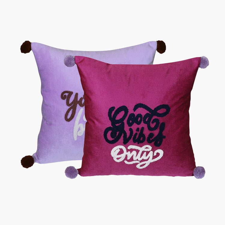 Corsica Terry Set of 2 Cushion Covers - 40x40cm