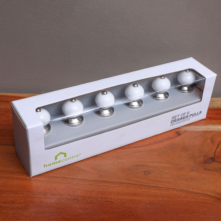 Corsica Venice Set of 6 Ceramic Drawer Knobs