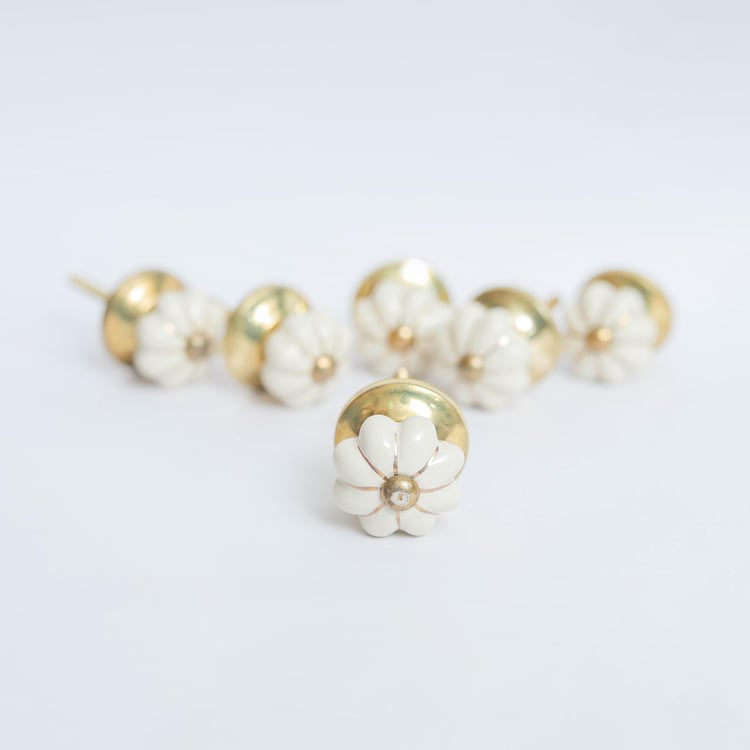 Corsica Venice Set of 6 Ceramic Drawer Knobs