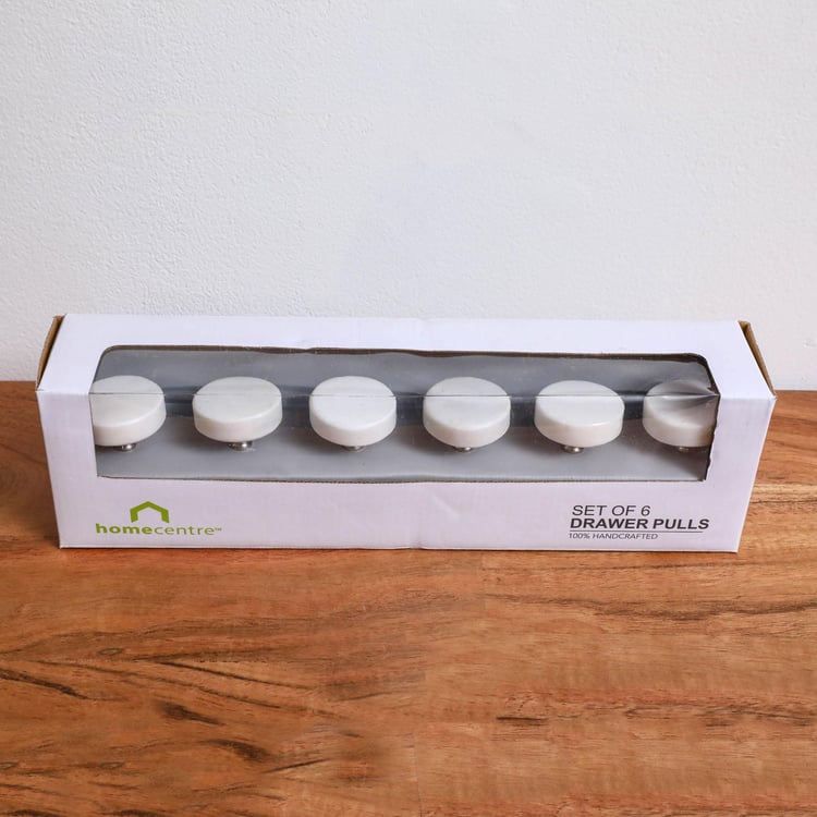 Corsica Venice Set of 6 Marble Drawer Knobs