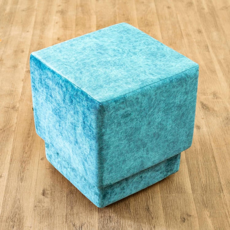 Helios Pier Fabric Ottoman - Teal