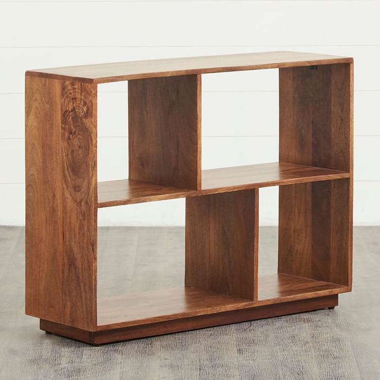 Helios Amante Mango Wood Book Shelf - Brown