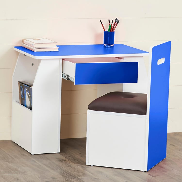 Helios Oregon Kids Study Table and Chair Set - Blue