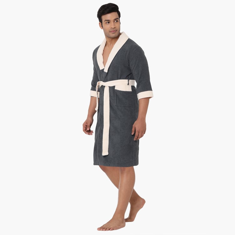 Spaces Large Size Cloudz Bath Robe - 300 Gsm