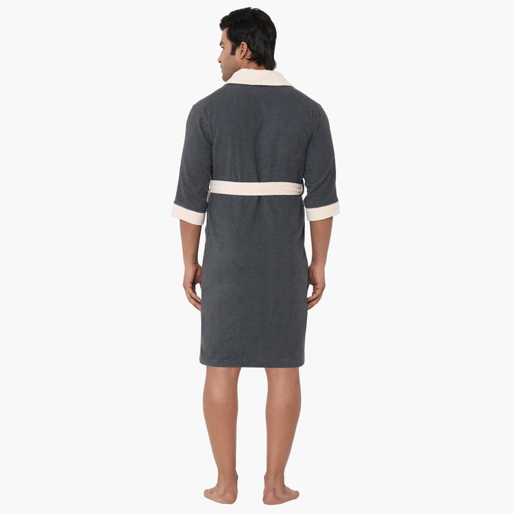 Spaces Large Size Cloudz Bath Robe - 300 Gsm