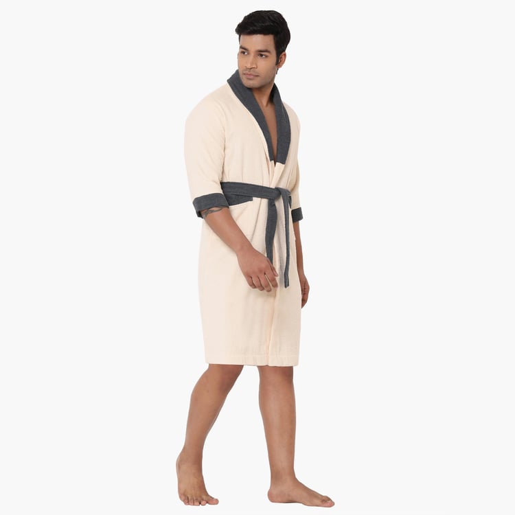 Spaces Large Size Cloudz Bath Robe- 300 Gsm