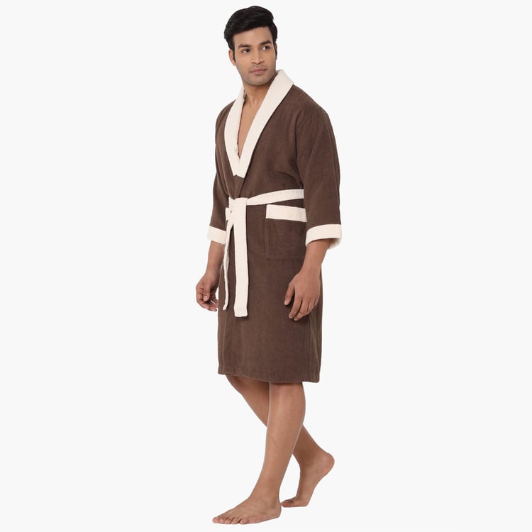 Spaces Large Size Cloudz Bath Robe - 300 Gsm