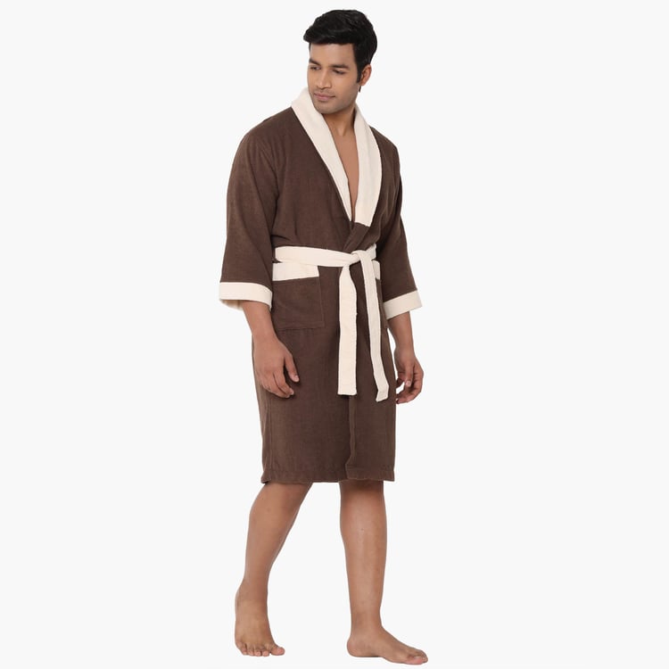 Spaces Large Size Cloudz Bath Robe - 300 Gsm