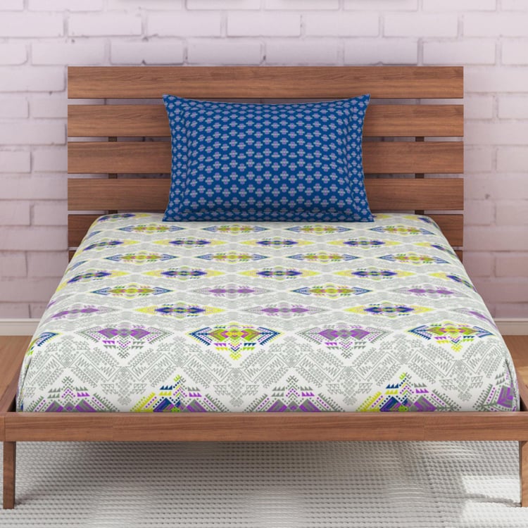 SPACES Atrium Printed 2-Pc. Single Bedsheet Set-152 x 228 cm