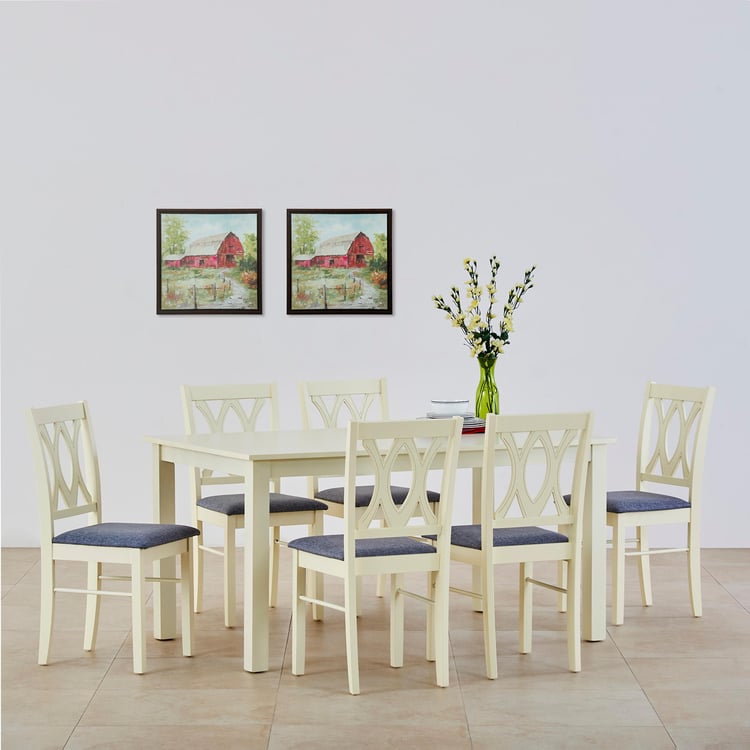 Cornell 6-Seater Dining Table - White