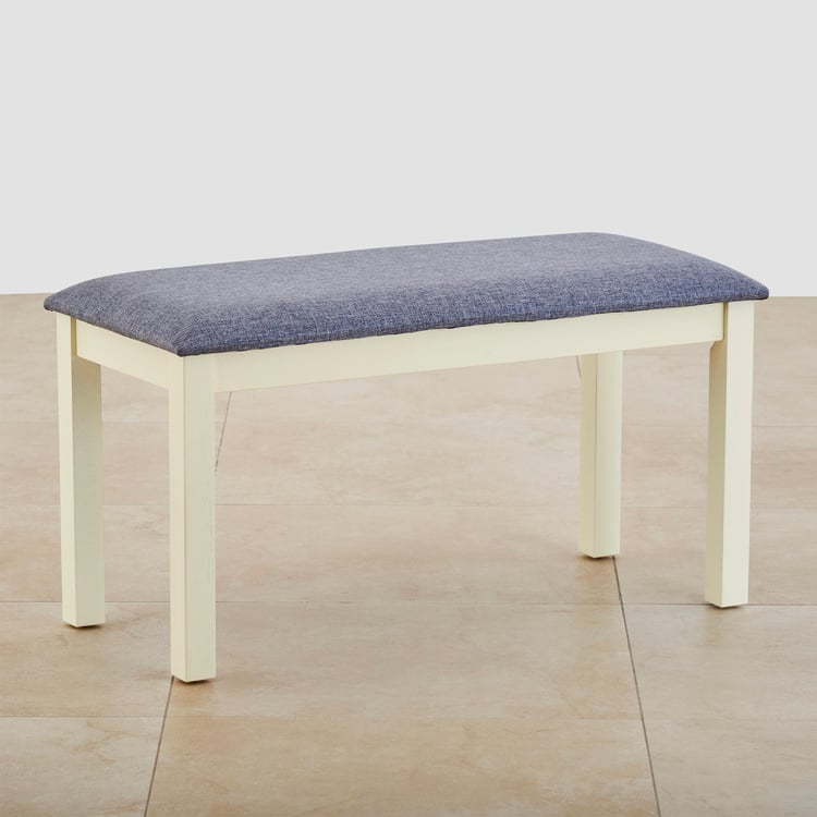 Cornell Fabric Small Dining Bench - White