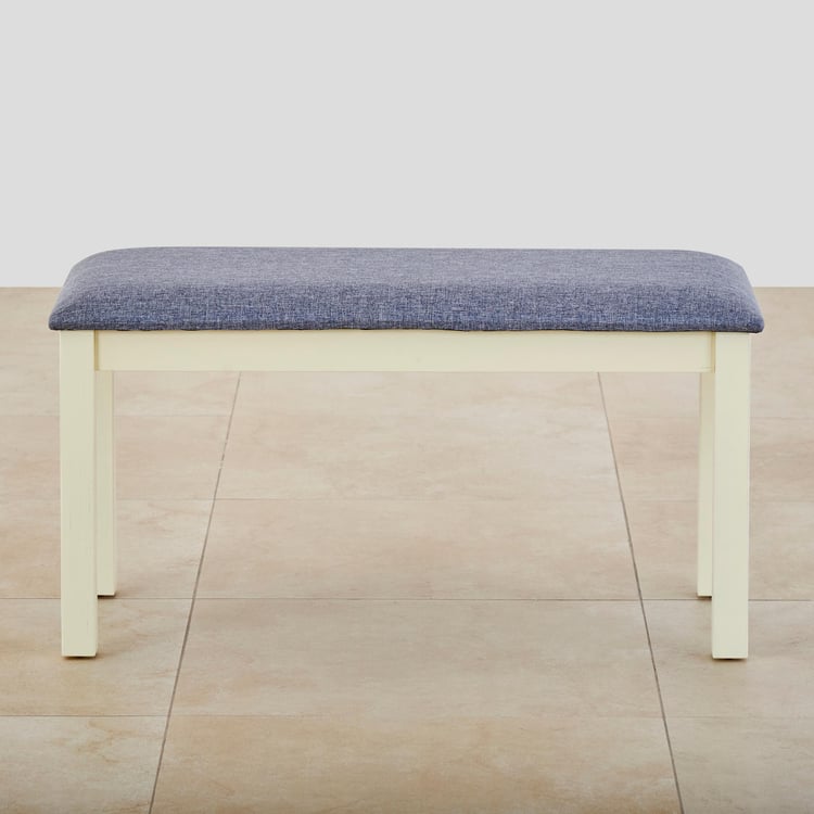 Cornell Fabric Small Dining Bench - White