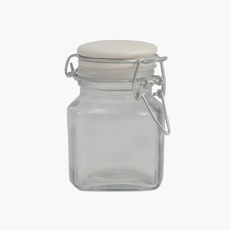 Corsica Essentials Set of 4 Ceramic Lid Glass Jars - 85ml