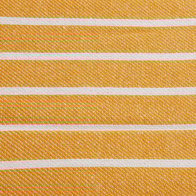 Retrieve Stripes Yellow Cotton Table Cloth - 1.35x1.8m