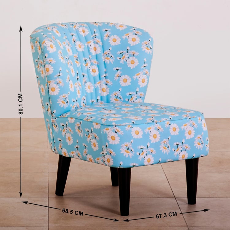 Callisto Fabric Accent Chair - Blue