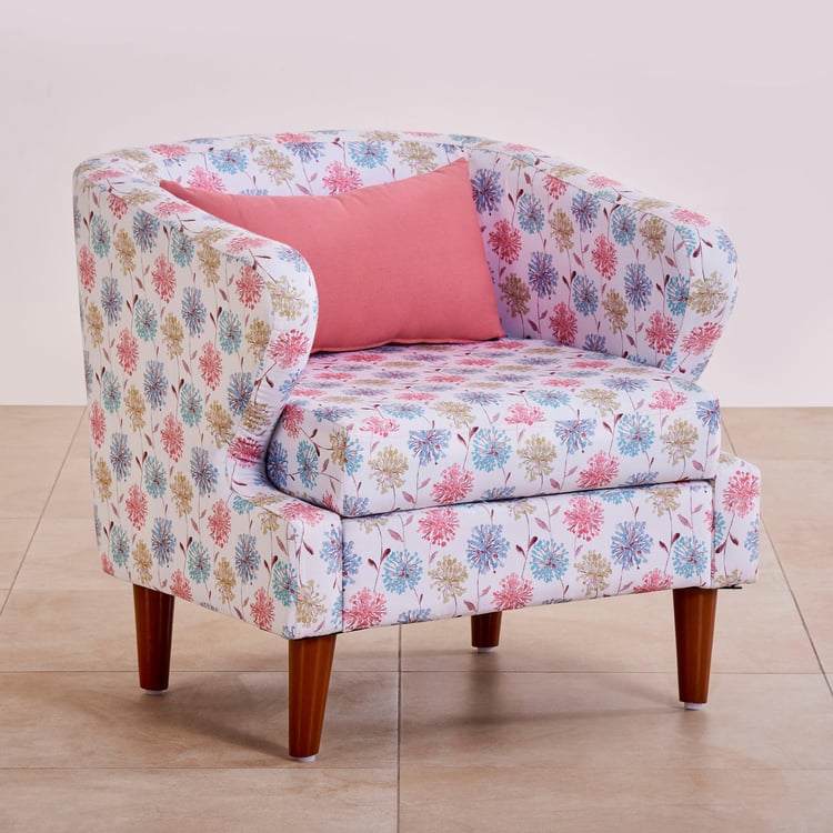 Erin Fabric Accent Chair - Pink