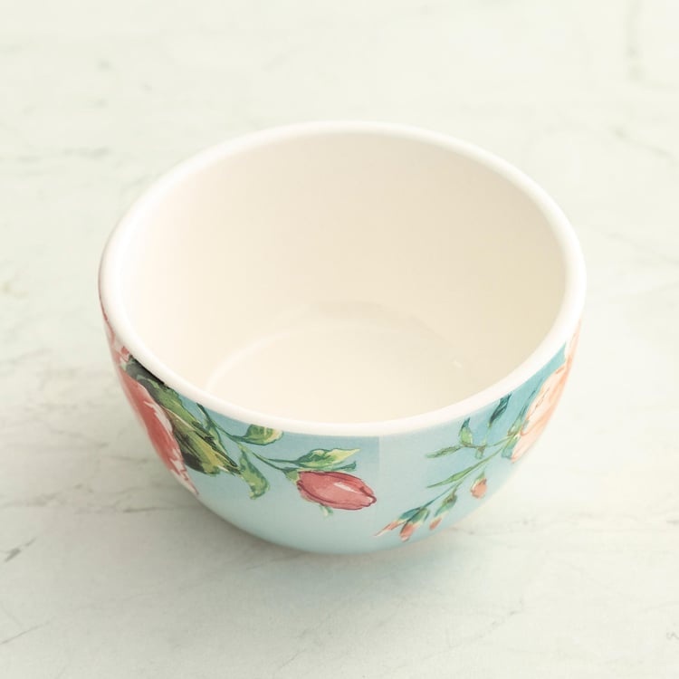 Moksha - Multicolour Floral Printed Stoneware Katori