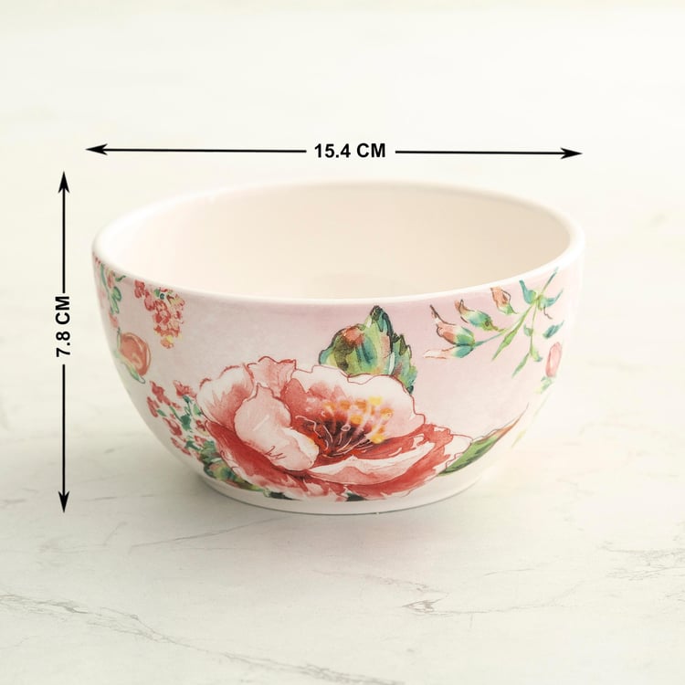 Moksha Freedom Multicolour Printed Stoneware Cereal Bowl - 750 ml - 7.8 x 15.4 cm