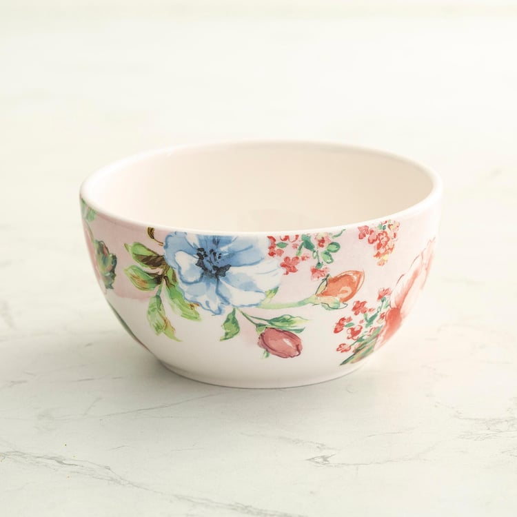 Moksha Freedom Multicolour Printed Stoneware Cereal Bowl - 750 ml - 7.8 x 15.4 cm