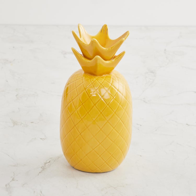 Colour Connect Ceramic Pineapple Table Accent