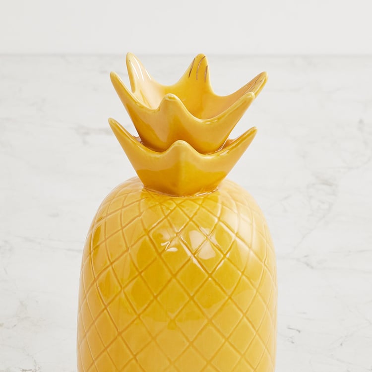 Colour Connect Ceramic Pineapple Table Accent