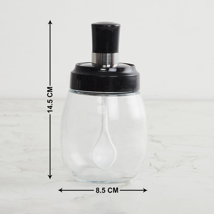 Corsica Essentials Set of 3 Glass Spice Jars with Stand