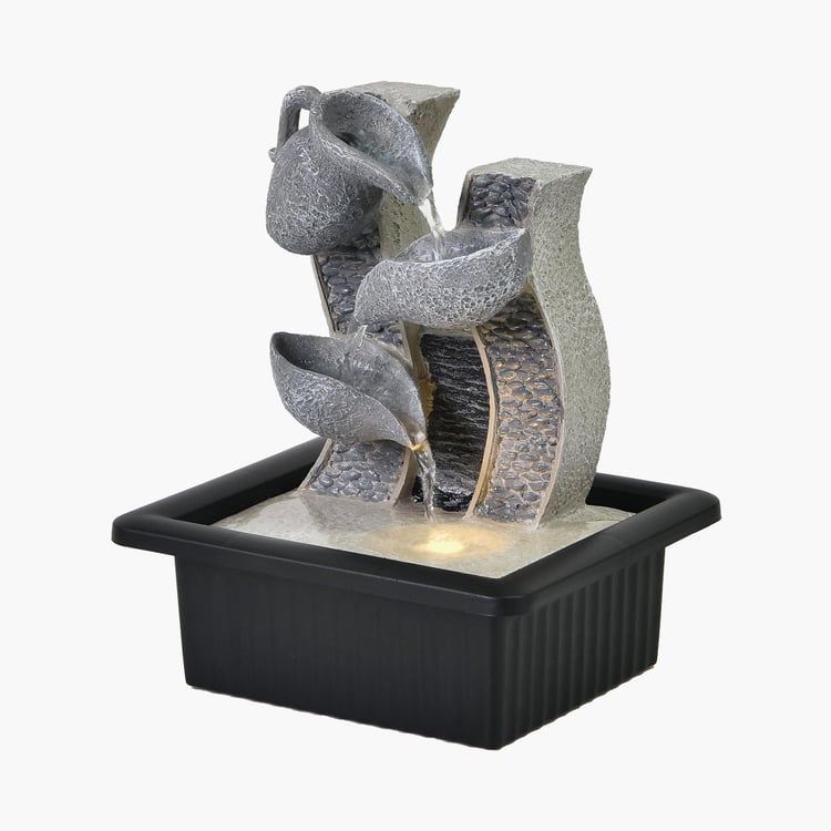 Corsica Cascade Polyresin Modern Fountain - 21x17x25cm