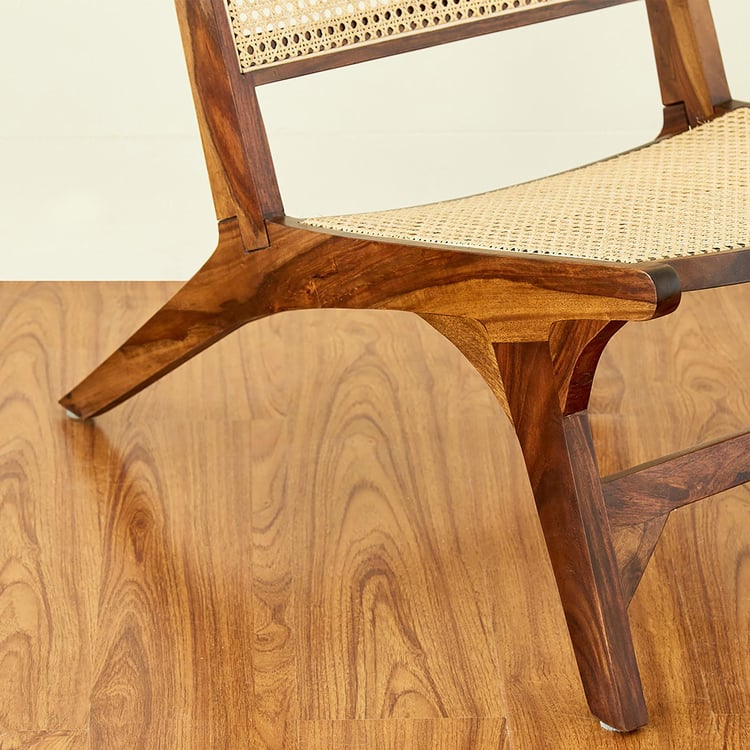 Cane Connection Sheesham Wood Accent Chair - Brown