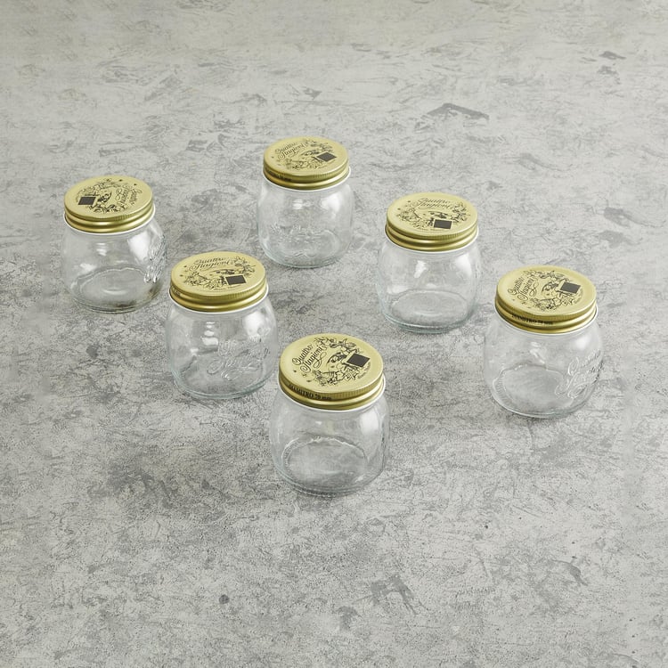 Corsica Siattle Set of 6 Glass Jars - 250ml