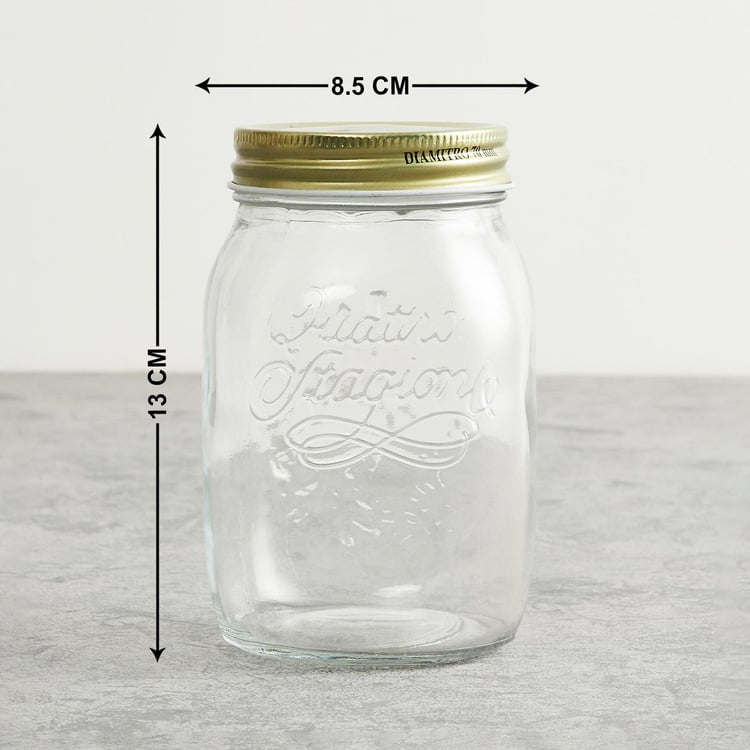 Corsica Siattle Set of 6 Glass Jars - 500ml