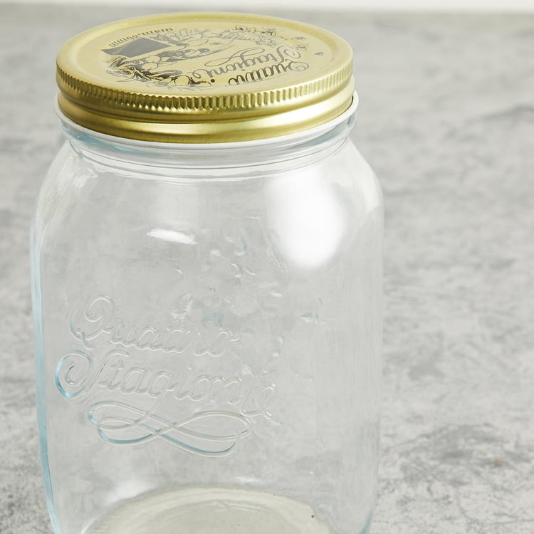 Corsica Siattle Set of 6 Glass Jars - 1L