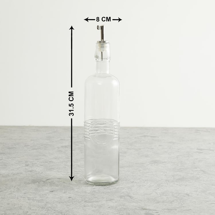 Eternia Old Fashioned Oil N Vinegar Bottle 750ml Glass - 8 cm × 32 cm