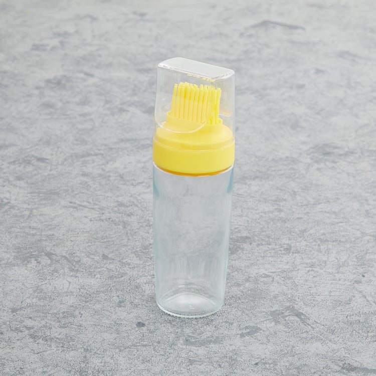 Pamolive Glass Oil Bottle with Silicone Brush - 170ml